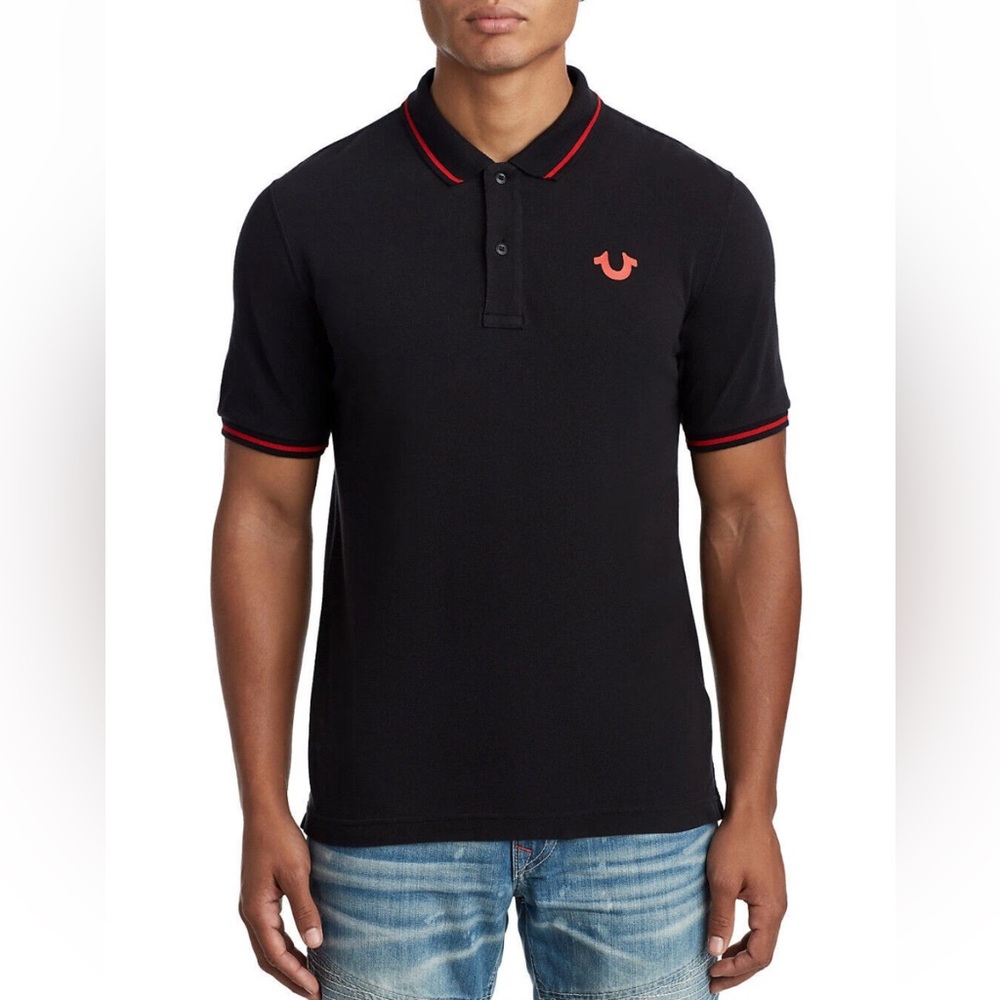 True Religion Men's Crafted With Pride Short Sleeve Polo Shirt  NWT 3XL